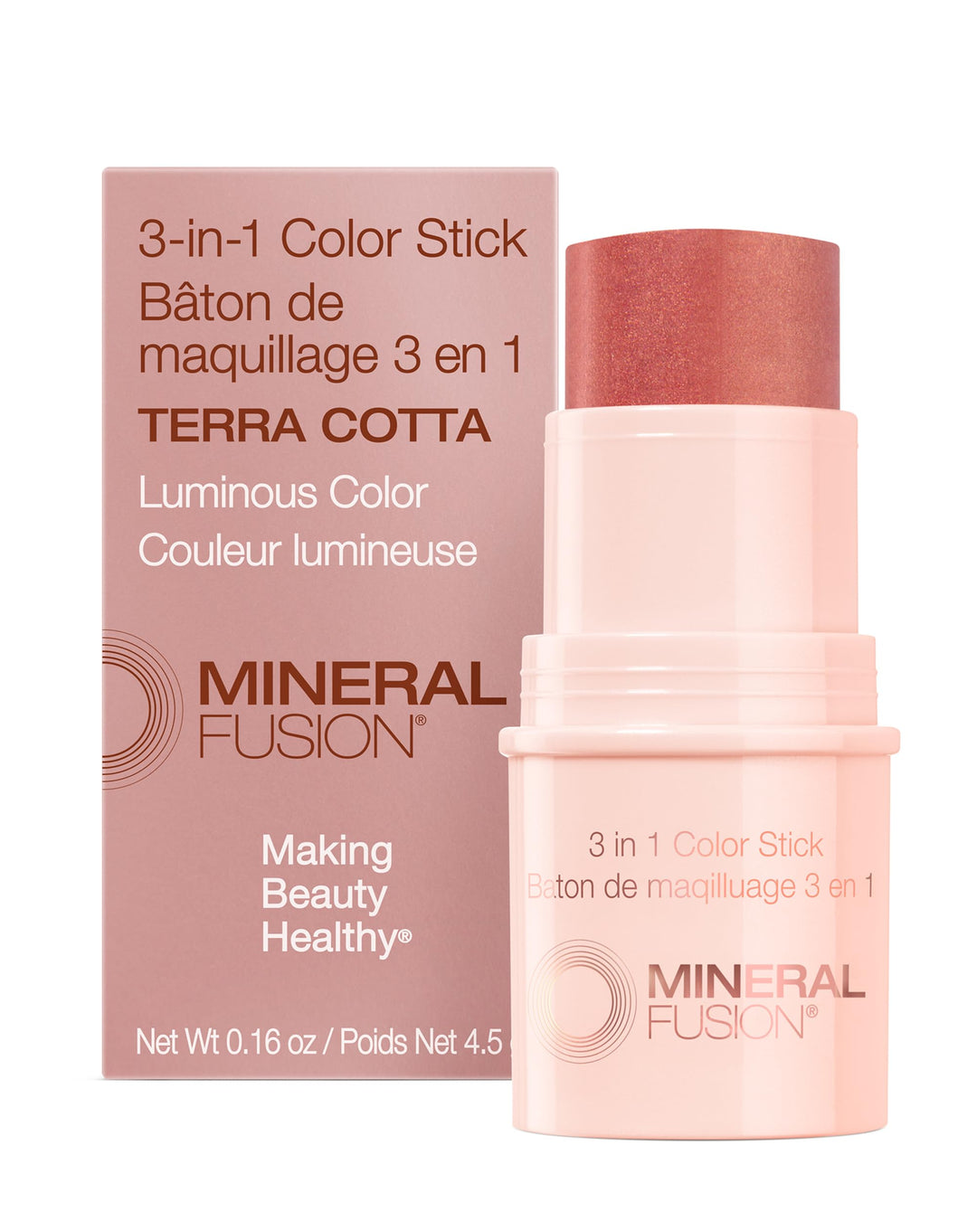 Mineral Fusion Natural Brands - 3 in 1 Color Stick Terra Cotta (4.5g 12)