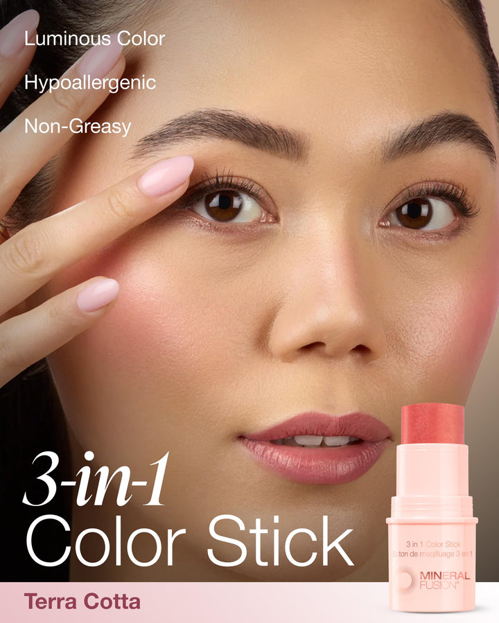 Mineral Fusion Natural Brands - 3 in 1 Color Stick Terra Cotta (4.5g 12)