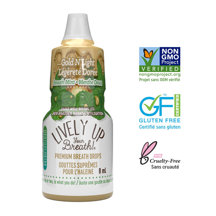 Gold N'light Mint drops, 12/display - Lively Up Your Breath - Image 2