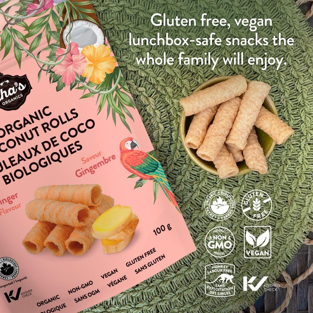 Organic Coconut Rolls - Ginger - Image 4