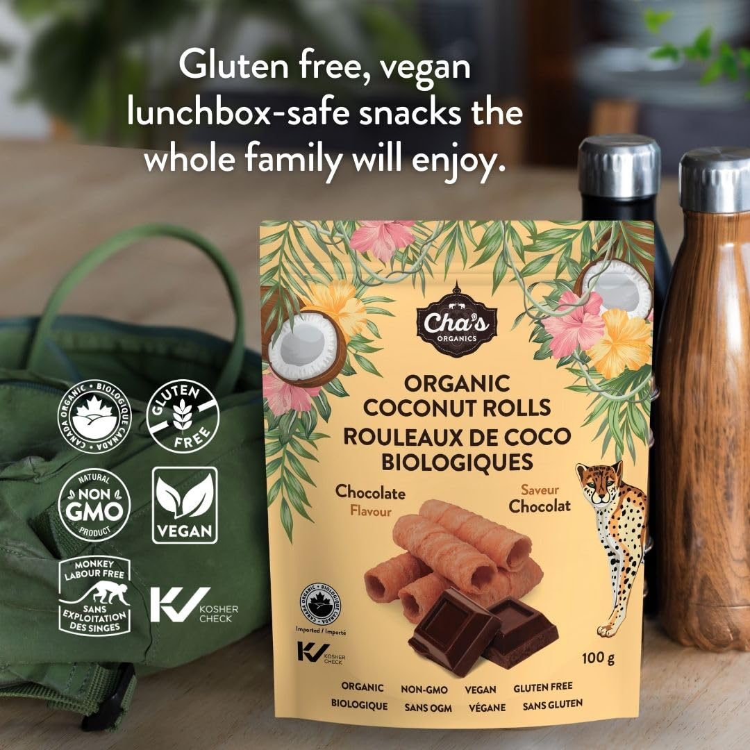 Organic Coconut Rolls - Chocolate - Image 4