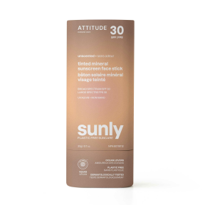 Attitude SPF30 Tinted Sunscreen Face Stick, Unscented, 20g