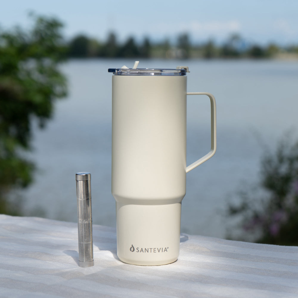 Stainless Steel Tumbler 900 mL -  Ivory -  Santevia Systems - Image 2