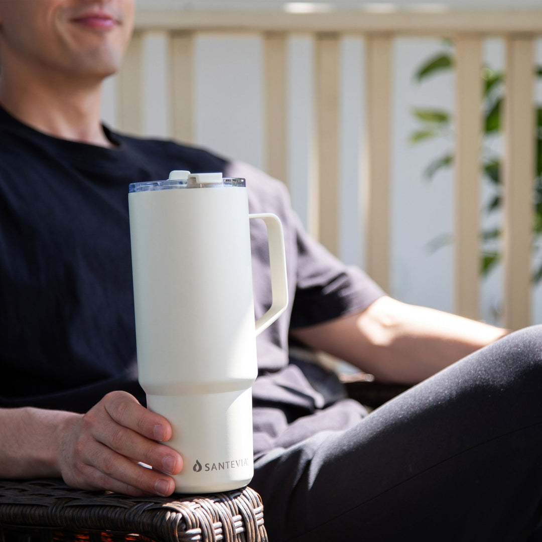 Stainless Steel Tumbler 900 mL -  Ivory -  Santevia Systems - Image 7