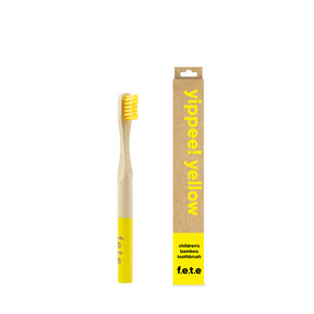 Child Bamboo Toothbrush Yellow - Image 2