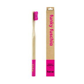 Bamboo Toothbrush Funky Fuchsia - Image 2