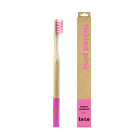 Bamboo Toothbrush Tickled Pink Soft - Image 2