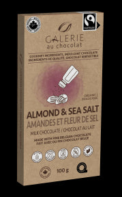 Fairtrade Milk Almond Sea Salt Bar - Image 2