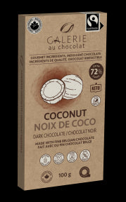 Fairtrade Dark Chocolat Coconut Bar - Image 1