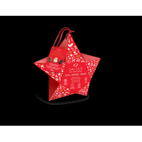 H Artisan Star Ornament Asstd Choc - Image 1