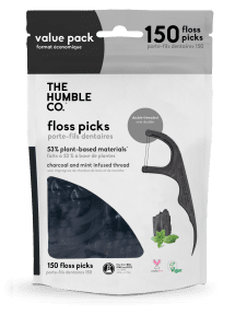 Floss Picks Mint Charcoal Value Pk - Image 3