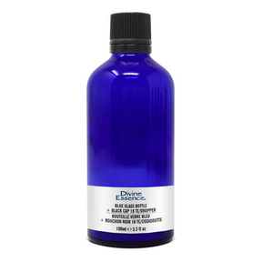 Bl. Glass Bottle 100ml + Black Cap - Image 2