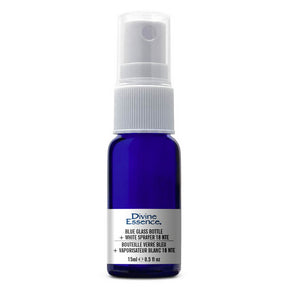 Blue Glass Bottle 15ml + Spray - Image 2