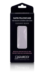 Elegant Silver Satin Pillowcase - Image 1