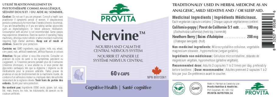 Provita - Nervine (60 caps) - Image 4