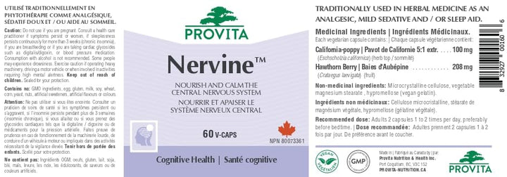 Provita - Nervine (60 caps) - Image 4