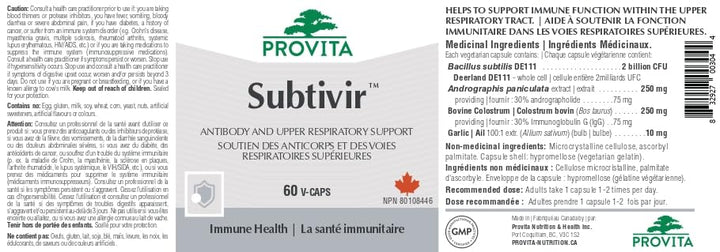 Provita - SUBTIVIR (60 vcaps) - Image 4