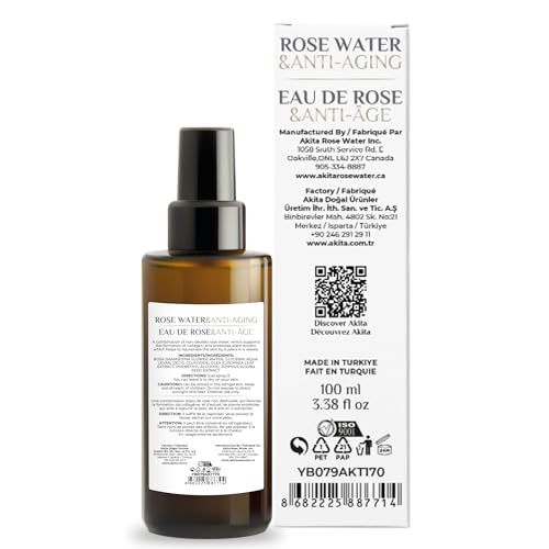 Akita - All Natural Rose Water, Anti-Aging, 100ml - Image 4