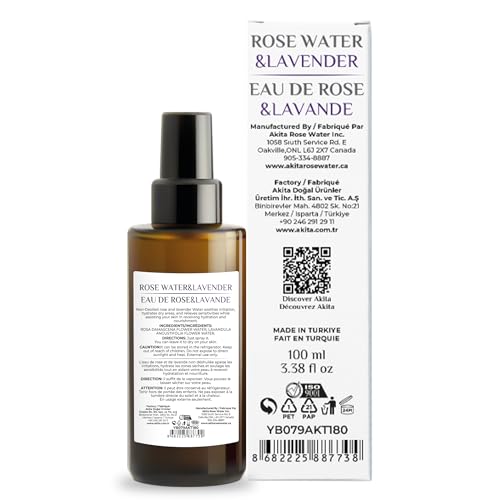 Akita - All Natural Rose Water with Lavender, 100ml - Image 4