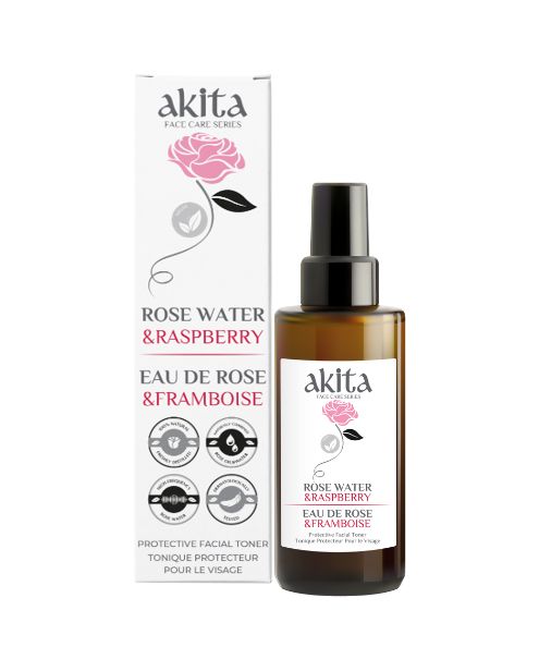 Akita - All Natural Rose Water with Raspberry, 100ml - Image 1