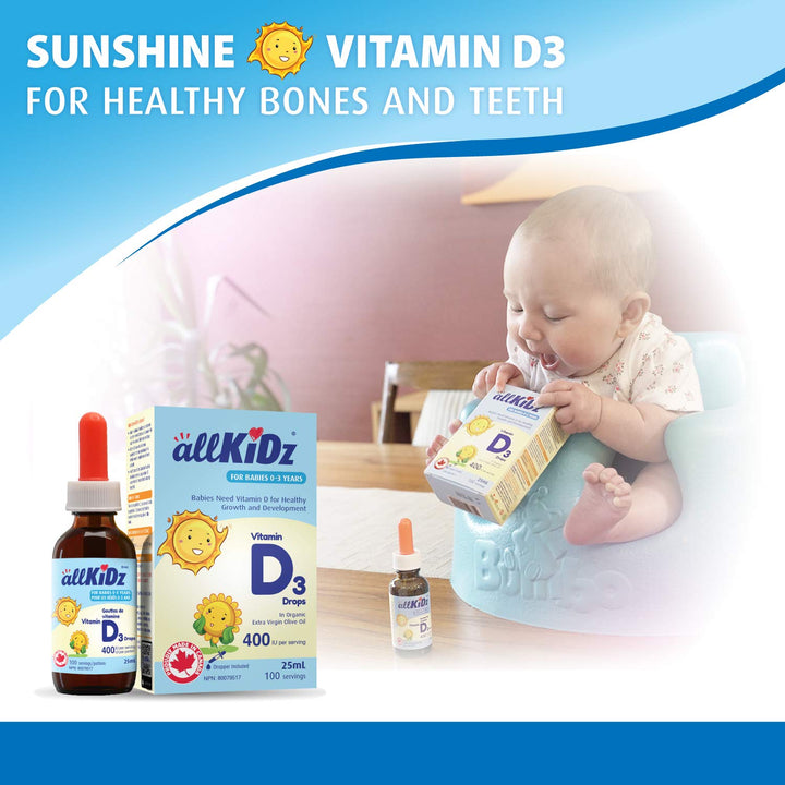 Allkidz - Vitamin D3 (400IU), 25ml - Image 7