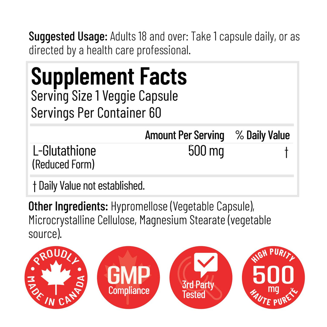Arcwell - Glutathione (Reduced), 500mg/60caps - Image 4