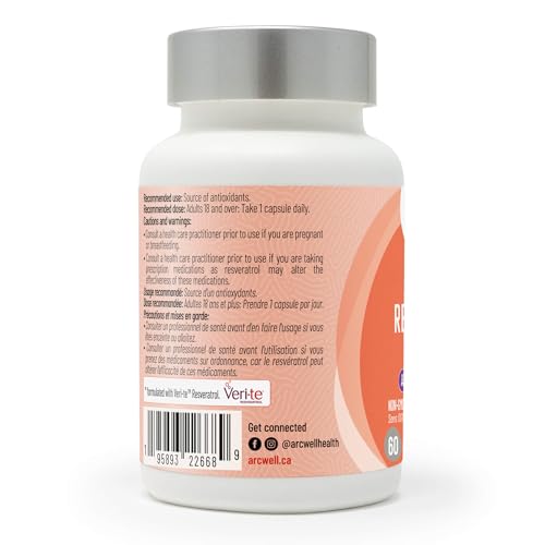 Arcwell - Trans-Resveratrol, 250mg/60caps - Image 5