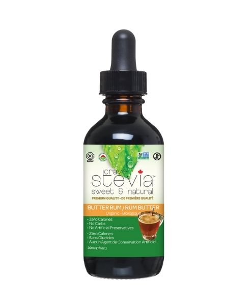 Crave Stevia - Butter Rum Liq. Stevia 30ml - Image 1