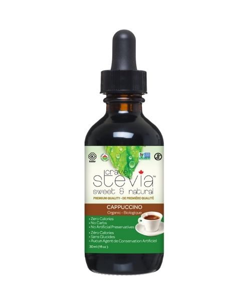 Crave Stevia - Cappuccino Liq. Stevia 30ml - Image 1