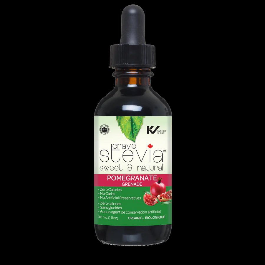 Crave Stevia - Pomegranate Liq. Stevia 30ml - Image 1