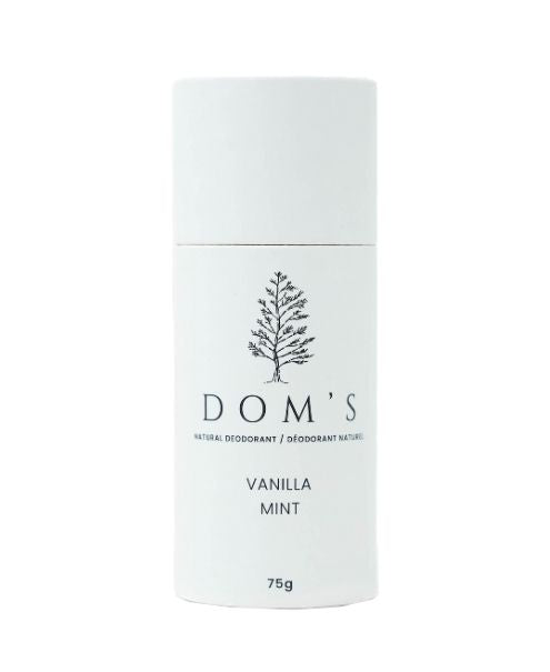 Doms Naturals - Vanilla/Mint Stick Deodor. 75g - Image 1