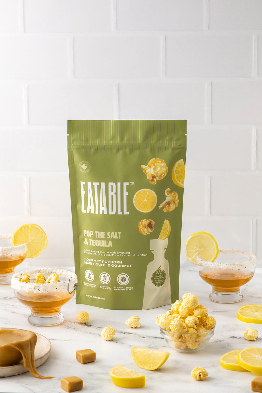 Eatable Foods Inc. - Pop The Salt & Tequila, 125g/12pk - Image 1