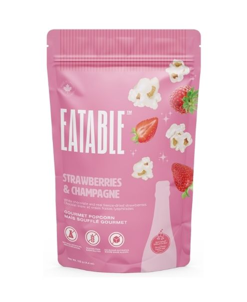 Eatable Foods Inc. - Strawb & Champagne, 125g/6pk - Image 1