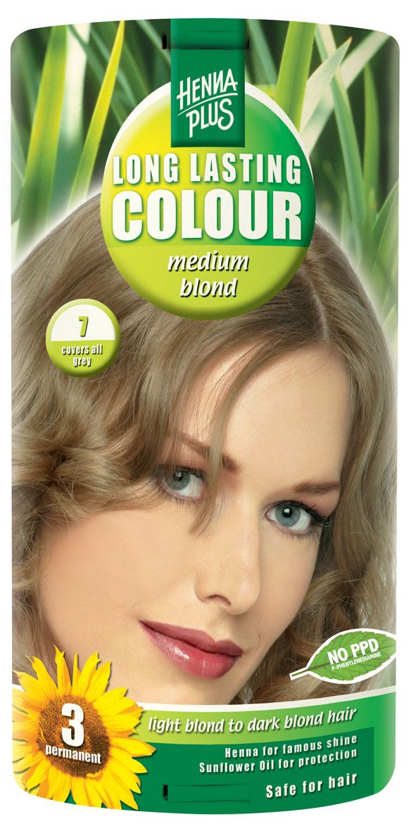 Hennaplus - Medium Blond 7, 100ml - Image 1