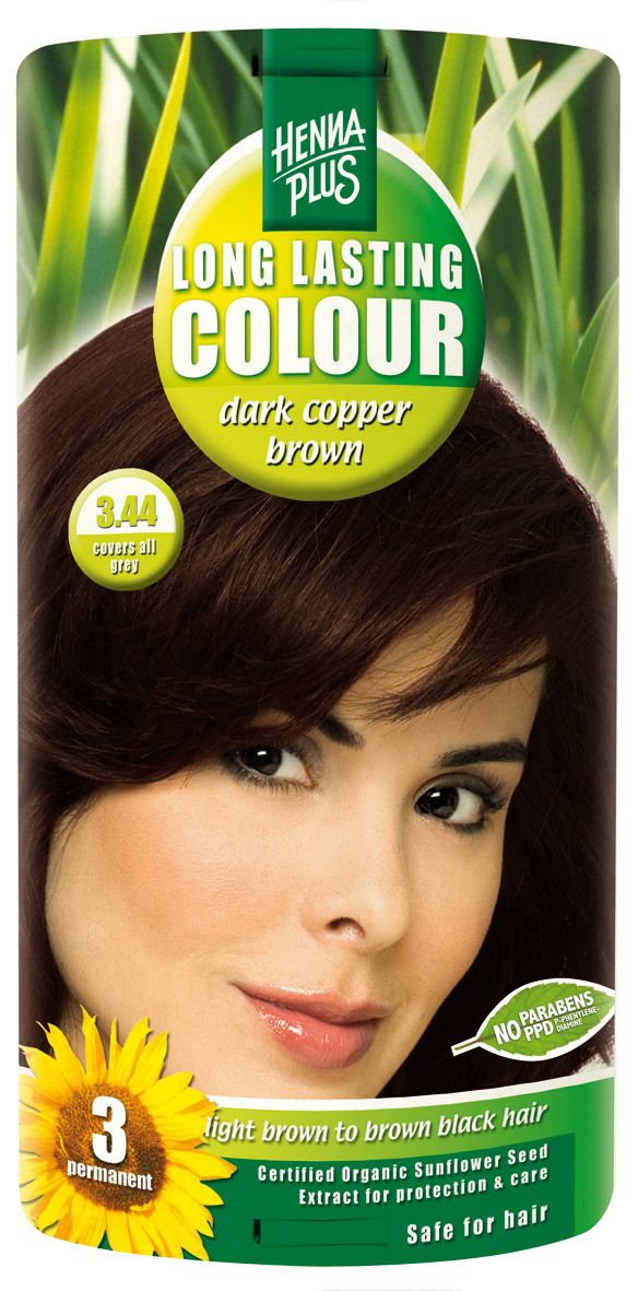 Hennaplus - Dark Copper Brown 3.44, 100ml - Image 1
