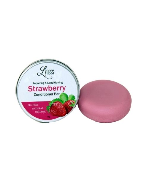 Lyness Beauty - Strawberry Conditioner Bar, 75g - Image 1