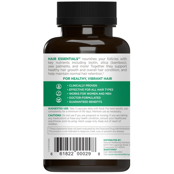 Natural Wellbeing - Hair Essentials (90caps) - Image 4