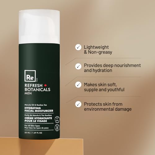Refresh Botanicals - Men Hydrating Facial Moisturizer (50ml) - Image 4