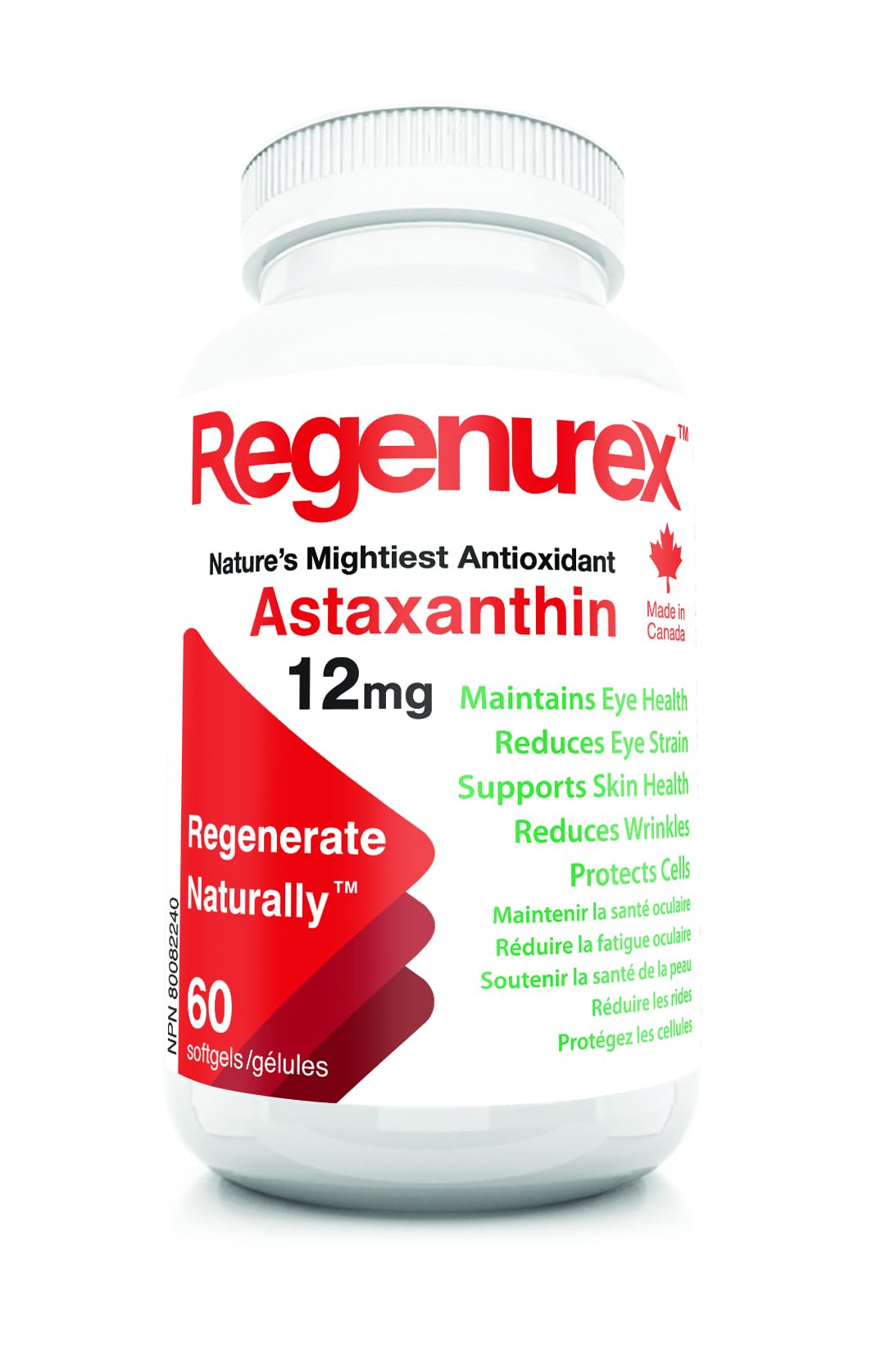 Regenurex - Astaxanthin 12mg (90 Bovine) - Image 3