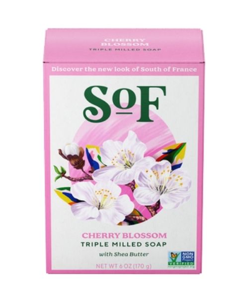 South Of France - Natural Soap Cherry Blosm (170g) - Image 1