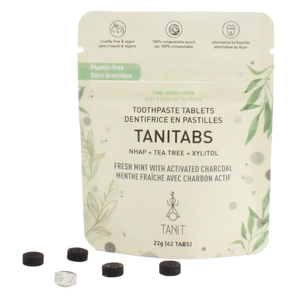 Tanit - Toothpste Tab., Frsh Mint W/Char (62tab Pch) - Image 1