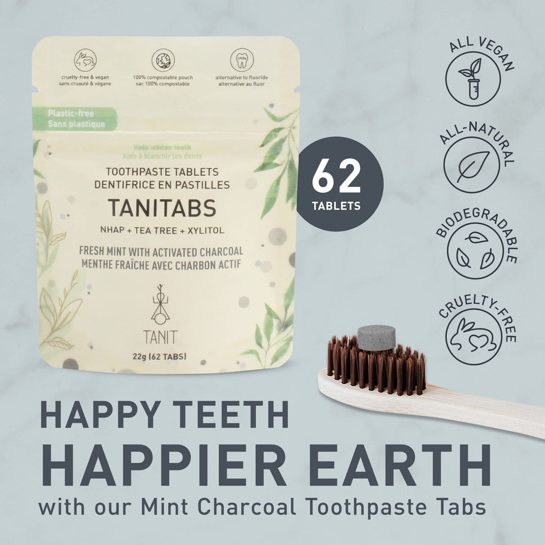 Tanit - Toothpste Tab., Frsh Mint W/Char (62tab Pch) - Image 6