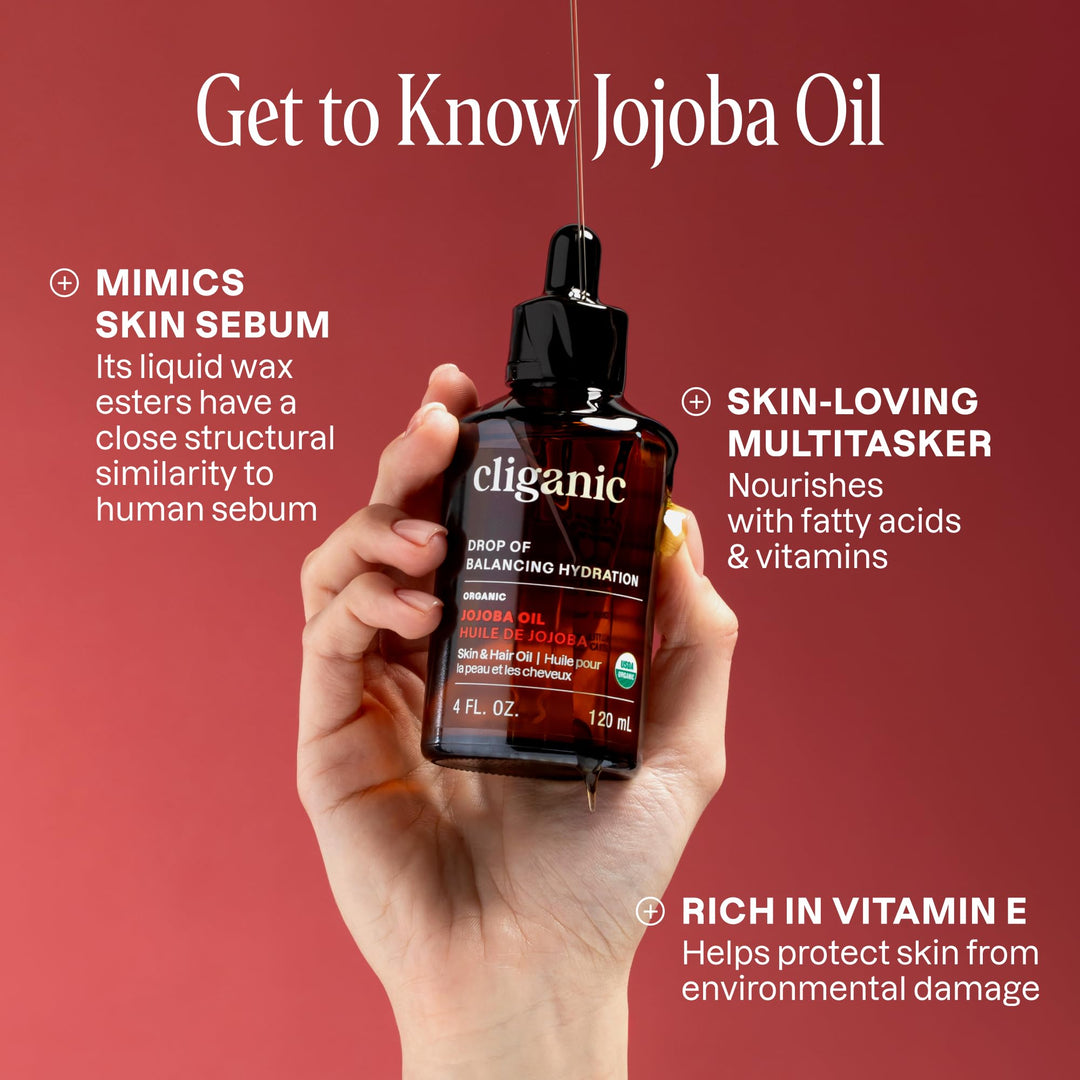 Cliganic - Organic Jojoba Oil, 120ml - Image 7