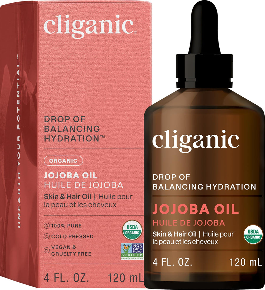 Cliganic - Organic Jojoba Oil, 120ml - Image 1