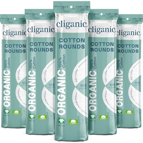 Cliganic - Organic Cotton Rounds, 100ct - Image 1