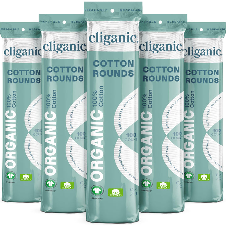 Cliganic - Organic Cotton Rounds, 100ct - Image 3