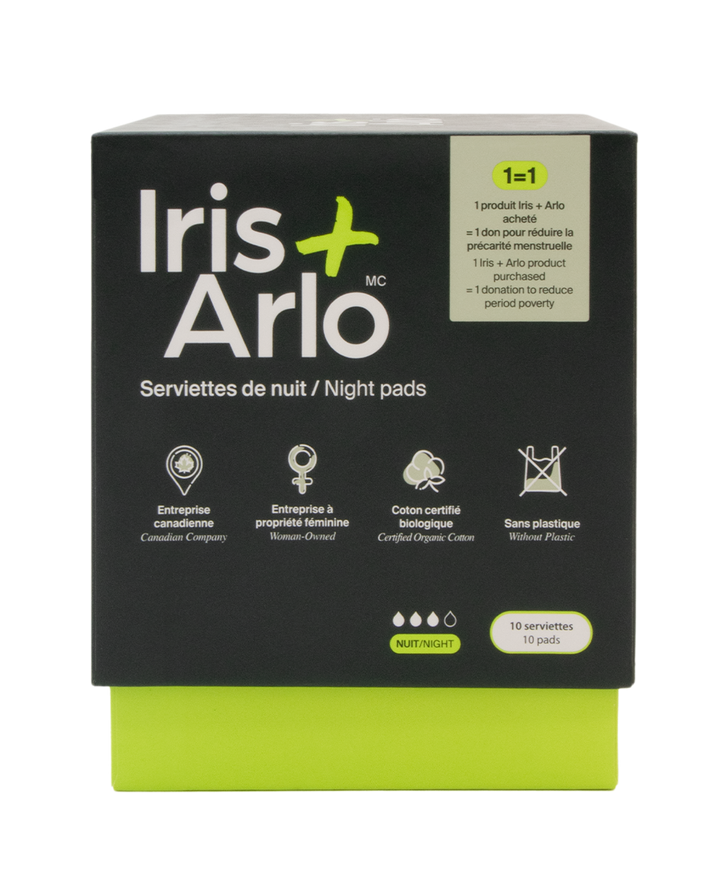 Iris + Arlo Inc. - Night Pads - 100% Organic Cotton - Image 1