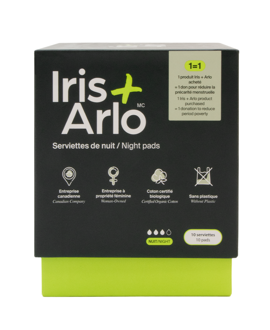 Iris + Arlo Inc. - Night Pads - 100% Organic Cotton - Image 1