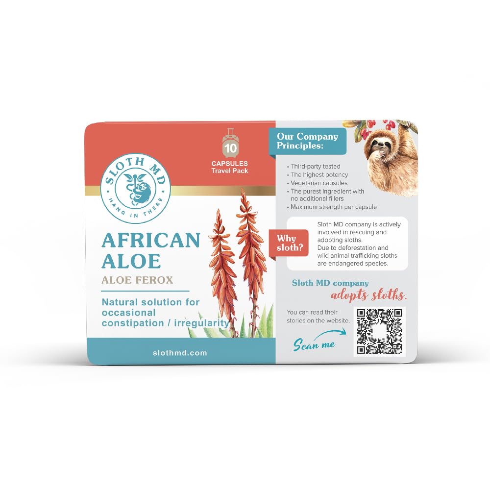 African Aloe,10-pack blister, 12pck/display - Sloth Medical - Image 6