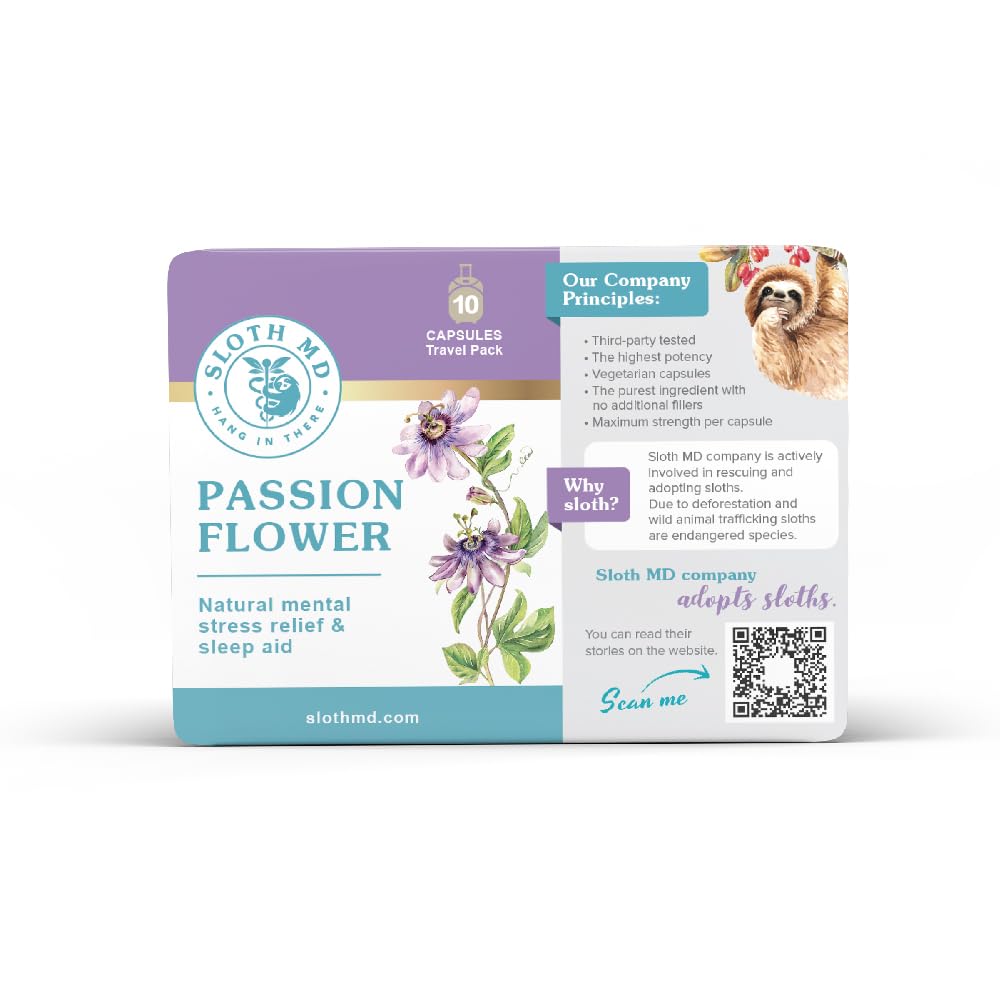 Passion Flower, 10-pack blister, 12pck/display - Sloth Medical - Image 6